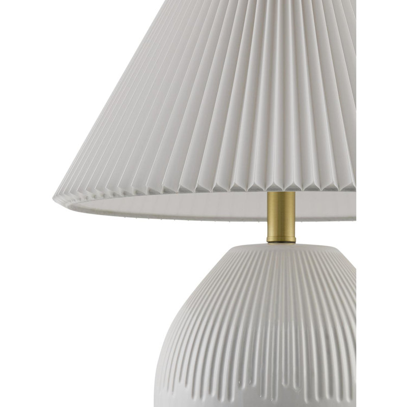 Lampe de table Stoltzmann, Blanc / Blanc