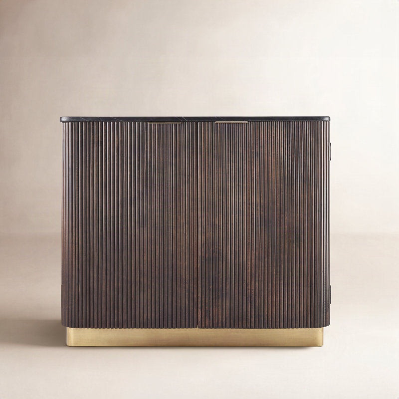 Rylee Modern Cabinet, Dark Brown