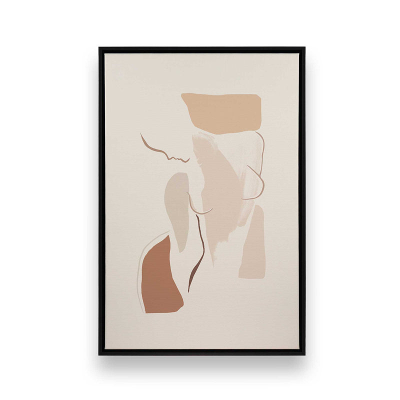 Tender Gaze, Cadre flottant noir satiné, H 18,75 po x l 12,75 po