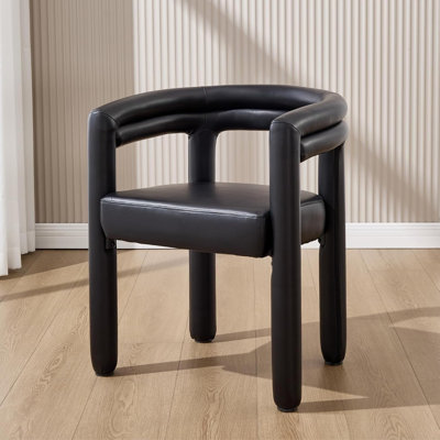 Barrel Dining Chair Set Of 1 With Armrests