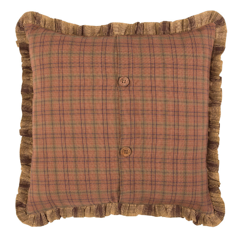Prescott Ruffled Cotton Reversible Throw Pillow