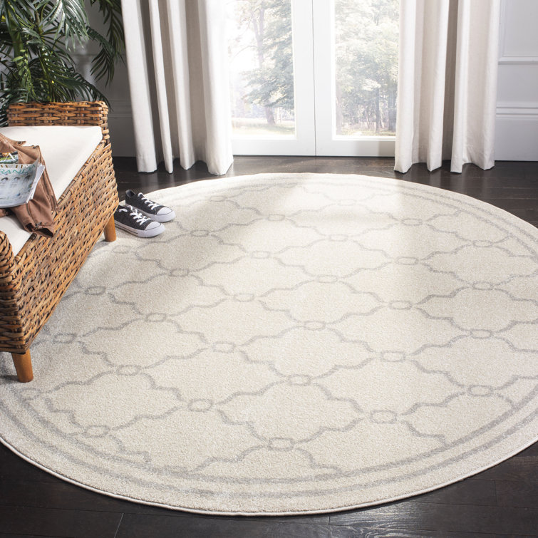 Ammundsen Geometric Ivory/Light Gray Area Rug