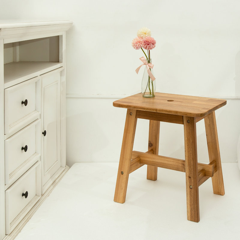 Jaouad Solid Wood Shower Bench