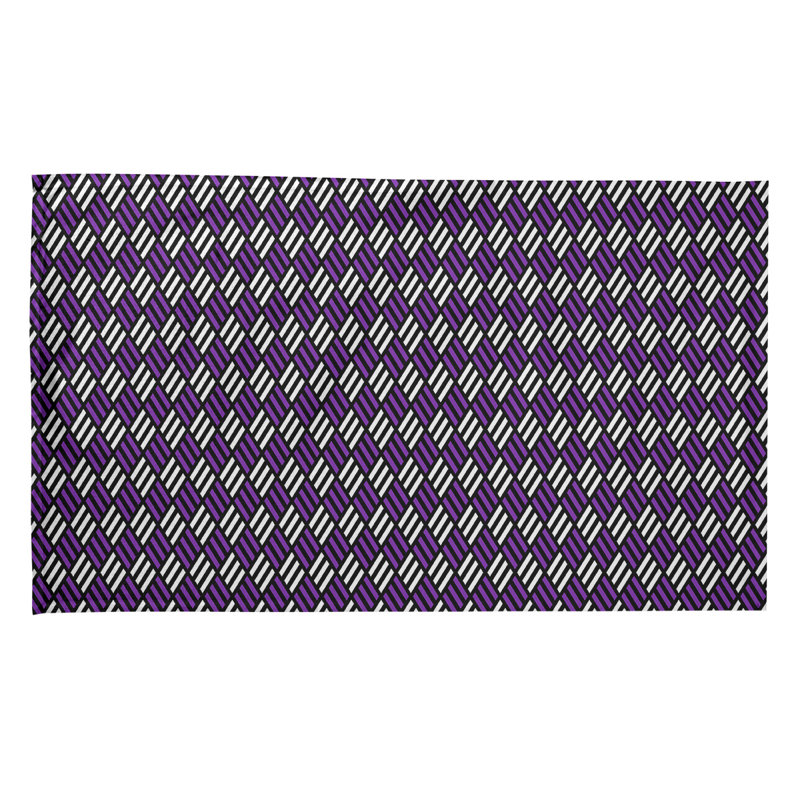 Mcguigan Tea Towel Kitchen Towel, Poly Twill, Purple/Black