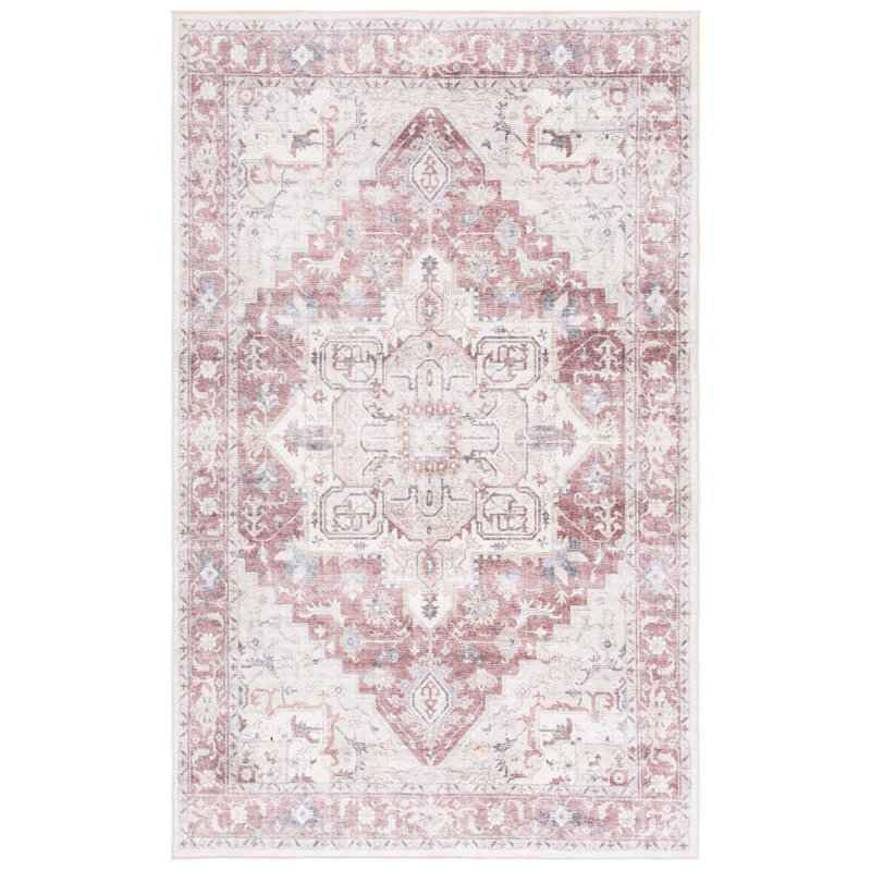 Sarisha Performance Machine Washable Oriental Rug, Rectangle 5' x 8'