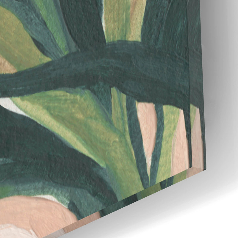  «Frond Impression 1» par Emma Scarvey, art mural en verre acrylique, 12 po x 16 po
