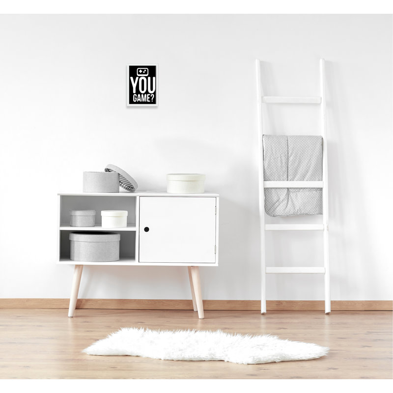 «You Game inversée», art encadré, H 15 po x l 11 po x P 1,19 po, Encadré de boîte blanc