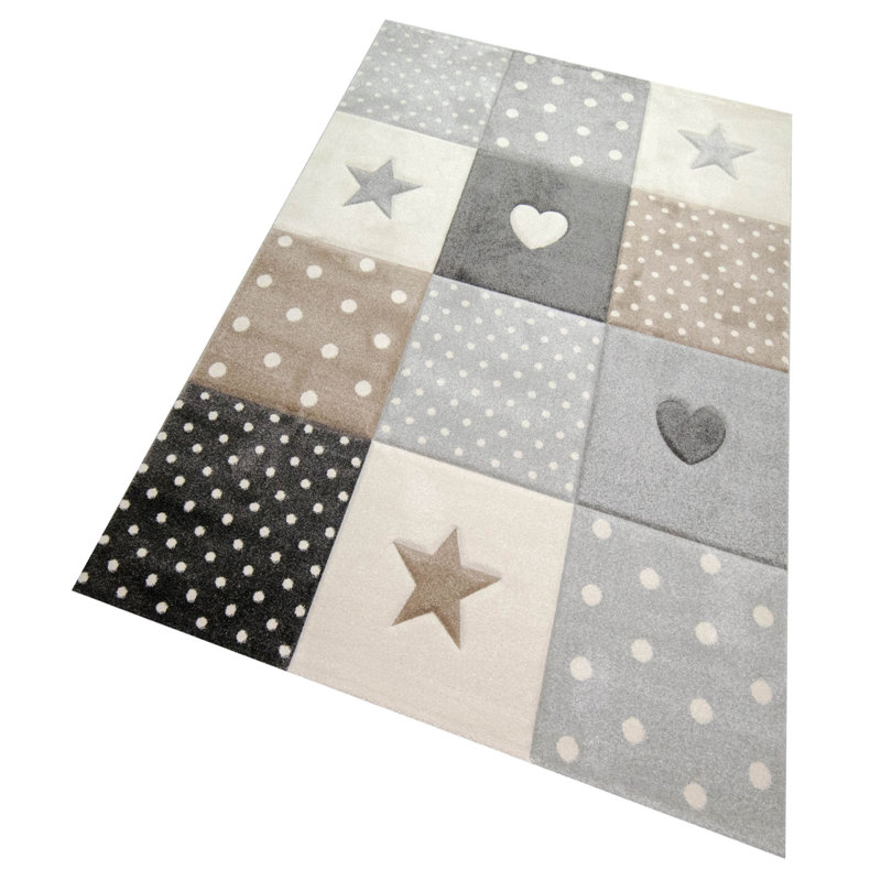 Raylan Polka Dots Area Rug, Rectangular 80 x 150cm
