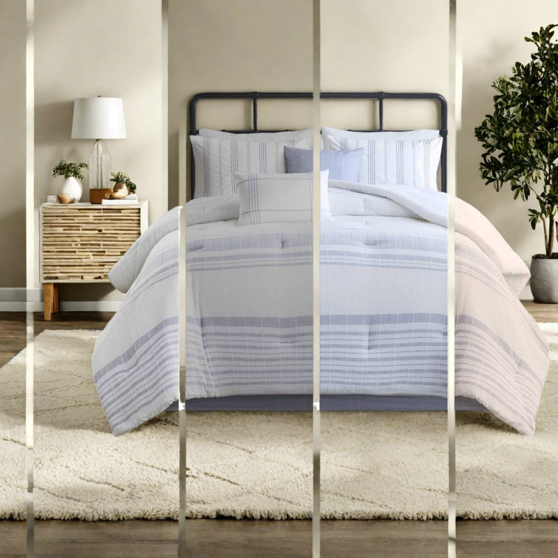 Ensemble de literie en jacquard de coton de qualité supérieure, confort surdimensionné pour une maison moderne