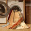 Tapis oriental classique beige et beige lavable à la machine Villes et pays Pékin-707203845
