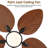 44/52" Palm Tropical 5 Blade Ceiling Fan-1344132731-1344132725