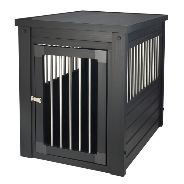 Cage pour chien pliable en acier inoxydable de qualité lourde Cage