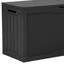 Armoire de rangement extérieure 80 gallons avec motif en rotin verrouillable et résistante aux intempéries-109048585
