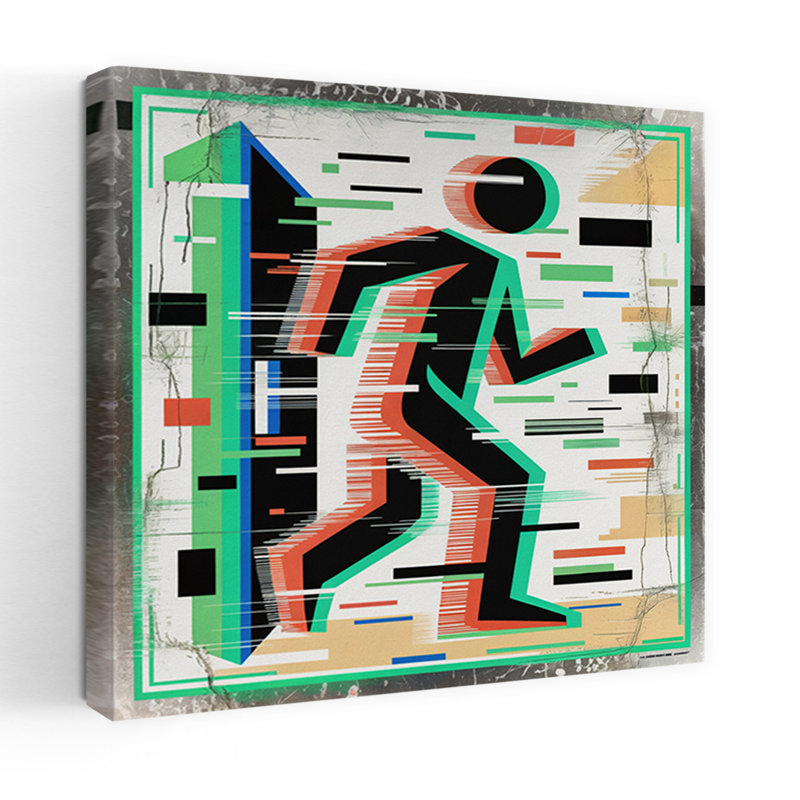 Art contemporain, art contemporain abstrait, H 18 po x l 18 po