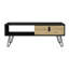 Table basse Magness, salon, noir / macadamia