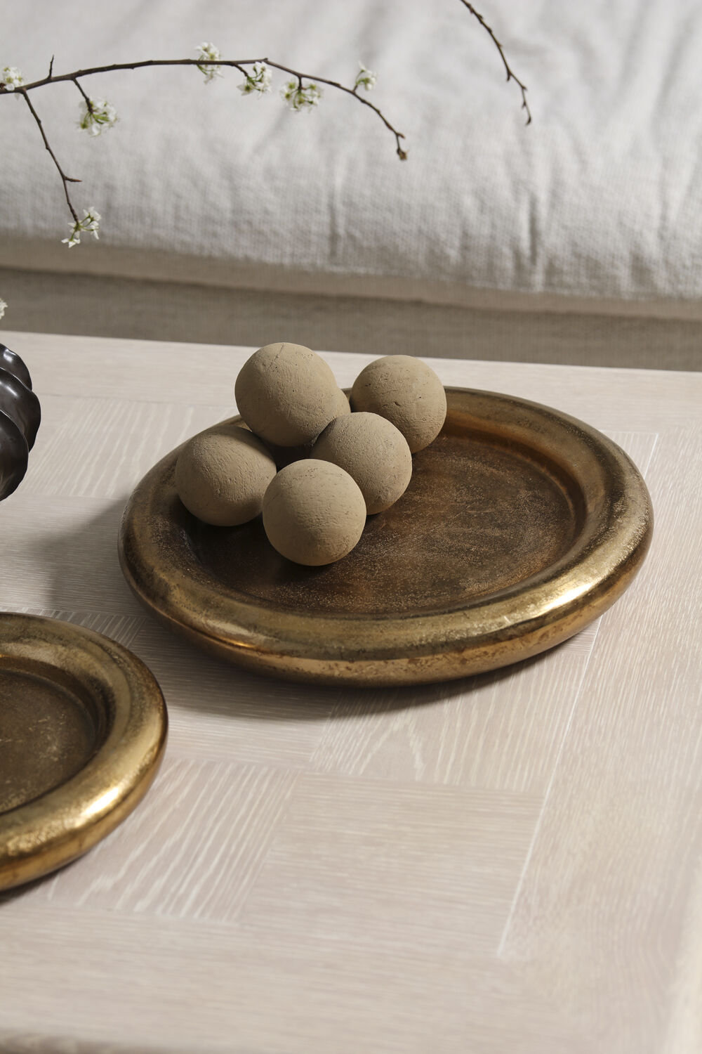 Decorative Tray, 15.75" W x 15.75" D x 2.5" H