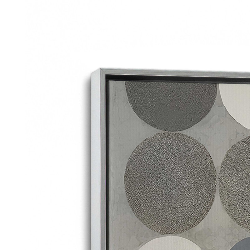 «Greyscale Halftone II» par Elena Ray, reproduction d'art, H 16 po x l 12 po, «Floater», reproduction encadrée sans passe-par
