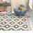 Alimatou Hand Knotted Wool/Cotton Geometric Rug in Beige/Black-24292823