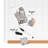 Wall Steel Magnetic Mini - Up To 2' Whiteboard