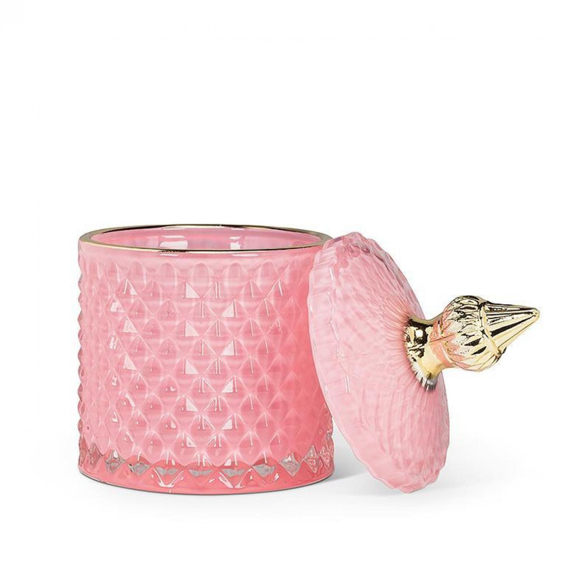 Pot couvert matelassé, Rose