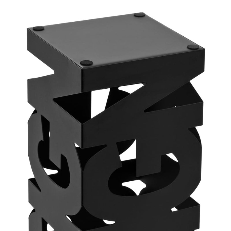 Ida Steel Freestanding Umbrella Stand, Black