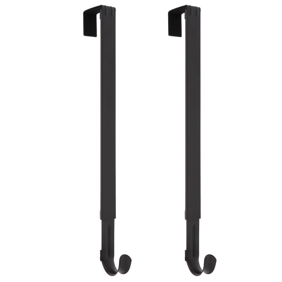 Adapt Adjustable Length Wreath Hanger (Set of 2) Haute Decor Color: Matte Black