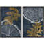 «Peach Grey Grunge», 2 pièces sur toile-99015949-99015950