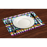 Polyester Abstract Rectangle Placemat