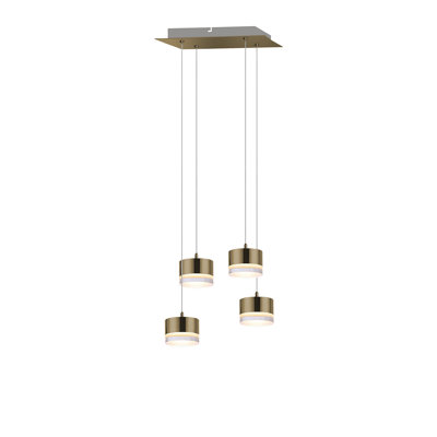 Luminaire suspendu tambour 4 lumières Barnsdall