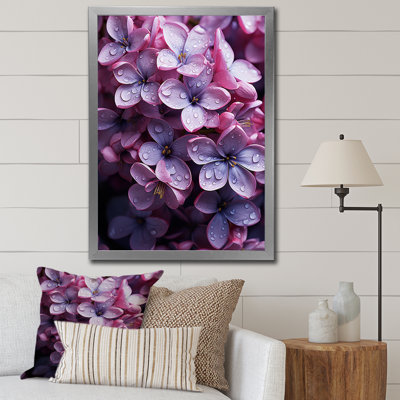 «Flowers Whispering Lilacs» sur impression sur toile