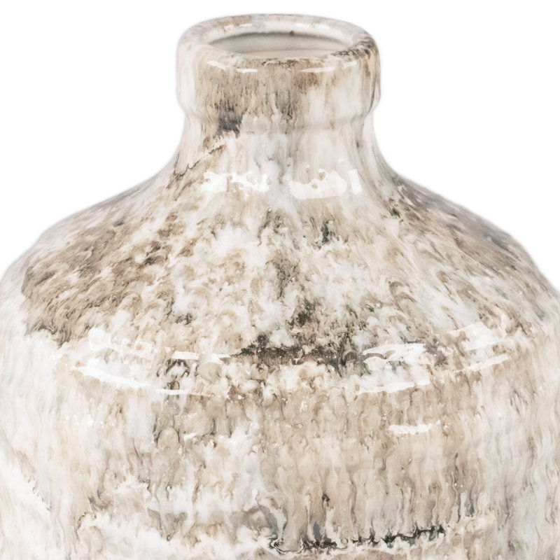 Bowra Stoneware Table Vase, 10" H x 7" W x 7" D