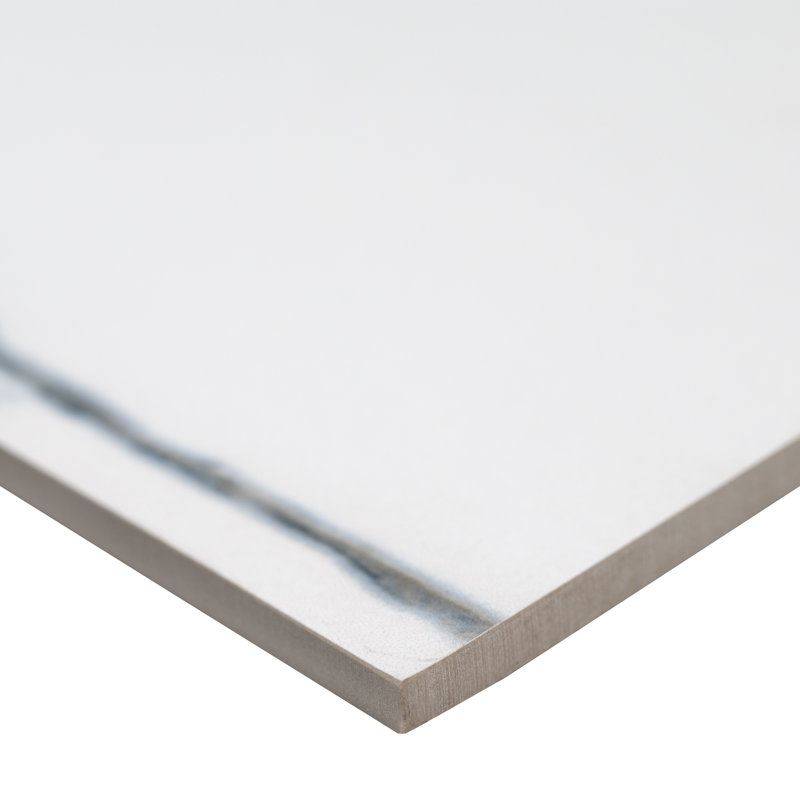 Velluto Baltic 12 in. x 24 in. Polished Porcelain Marble Look Floor and Wall Tile, Baltic