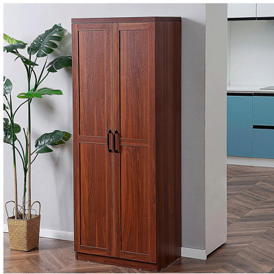 Armoire de rangement autoportante à 2 portes de 63 po avec 2 tablettes à 5 niveaux et 2 tablettes réglables pour la salle à manger HOMcom