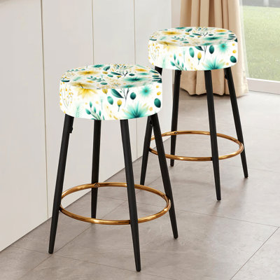 Ensemble de 2 tabourets de bar Botanical