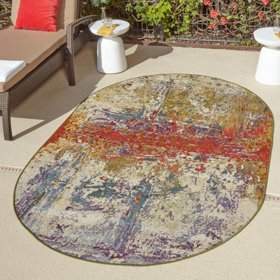 Trona Abstract Multi Indoor / Outdoor Area Rug