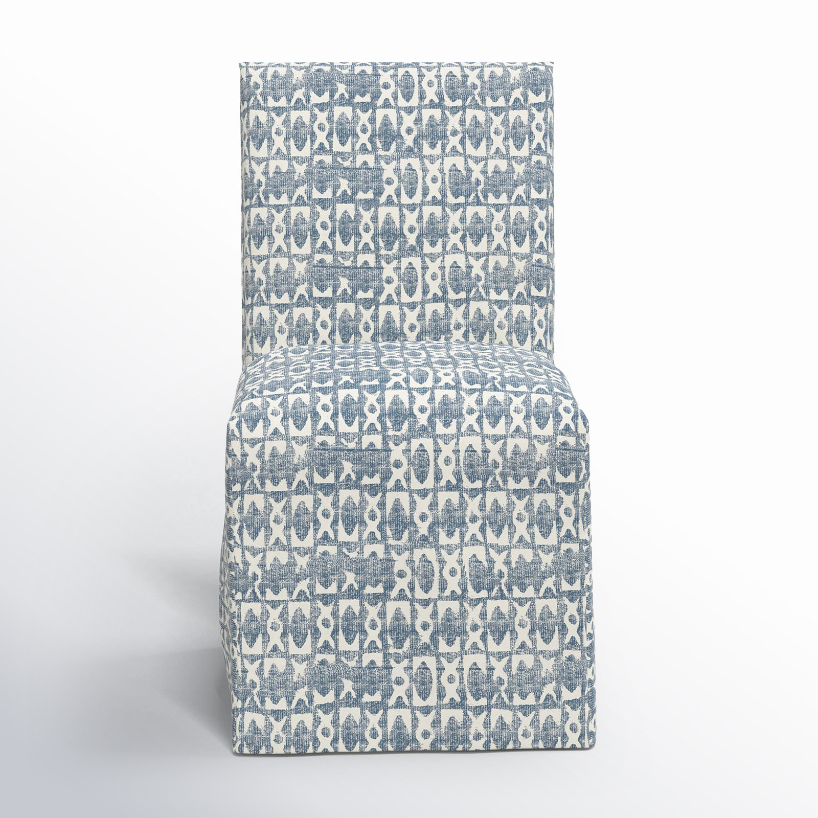 Silvia Parsons Dining Chair, Texture Block Blue