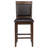 Walnut Upholstered Counter Chair (Set Of 2)