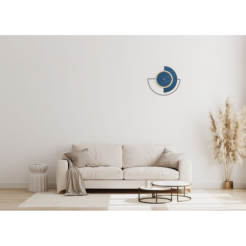 The Passenger design wall clock., Blue
