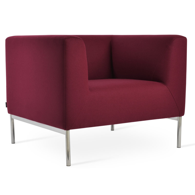 Fauteuil Laguna, Laine bourgogne