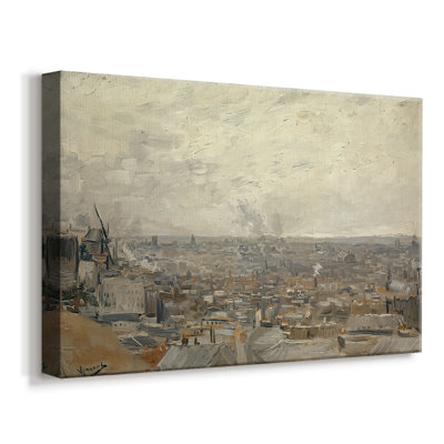 Vue de Montmartre, 1886 - Vincent van Gogh, toile tendue avec châssis
