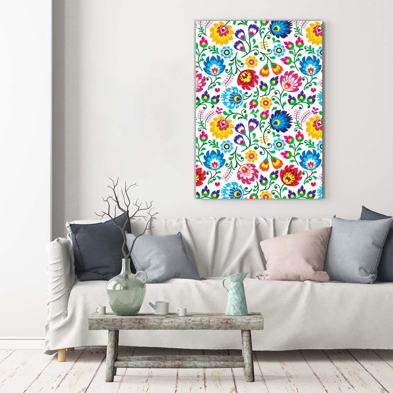 Ethnic Pattern - Wrapped Canvas Print