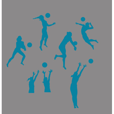 Décalcomanie murale joueurs volleyball Anadolu