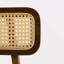 Tabouret de bar d'intérieur en bois, finition noyer, ensemble de 2
