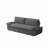 73.2"Wide Queen Pull Out Sofa Bed 3-in-1 Convertible Multi-Functional Couch with 2 Soft Pillows and Stylish Loveseat-193235080