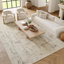 Tapis beige / gris en polyester / polypropylène tissé à la machine Addie-1232484270-1277882508