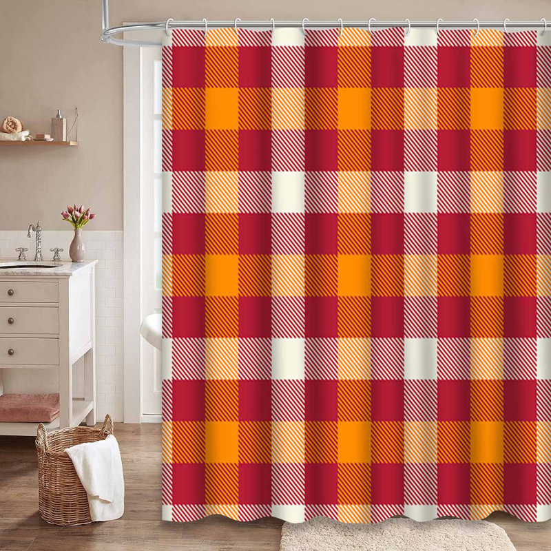 Rideau de douche Tartan, 72" L x 72" W