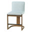 Ensemble de 2 tabourets de bar modernes en bois massif à hauteur de comptoir de 24 po, chaise d'îlot de cuisine rembourrée en lin-125536056