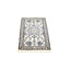 Tapis oriental rétro crème classique 2 x 3 Nain Tabas