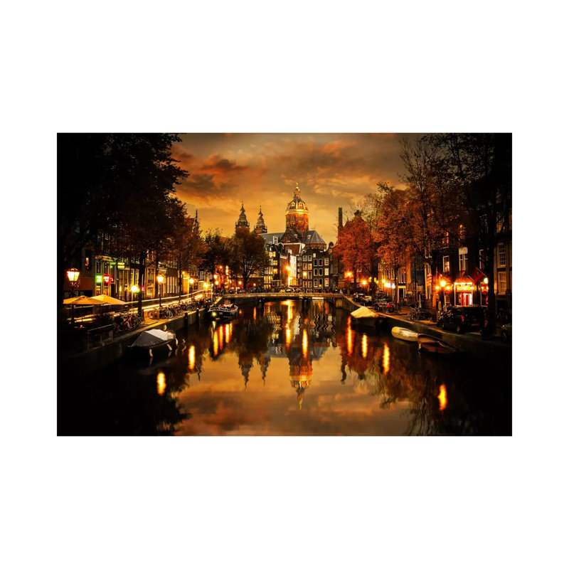 Amsterdam IV by Enzo Romano - Wrapped Canvas Print, 101.6 cm H x 66.04 cm W x 1.91 cm D