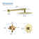 Pressure-Balanced Complete Shower System with Rough in-Valve